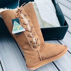 EMU Australia Platinum Hi Lace Boots 8